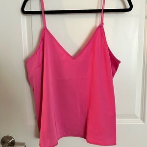 Bright Pink Tank with Adjustable Straps. Size XL.